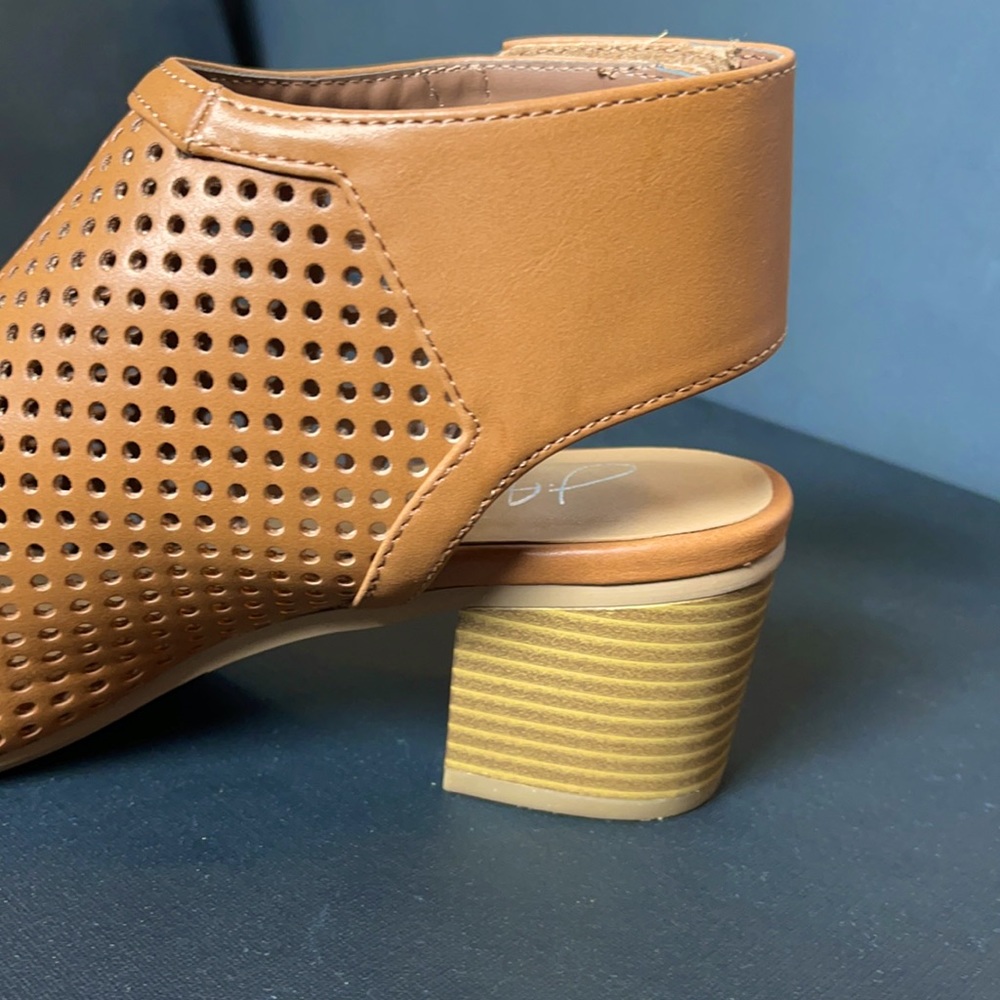 Dress sandals comfort leather slingback open toes - Picture 4 of 5